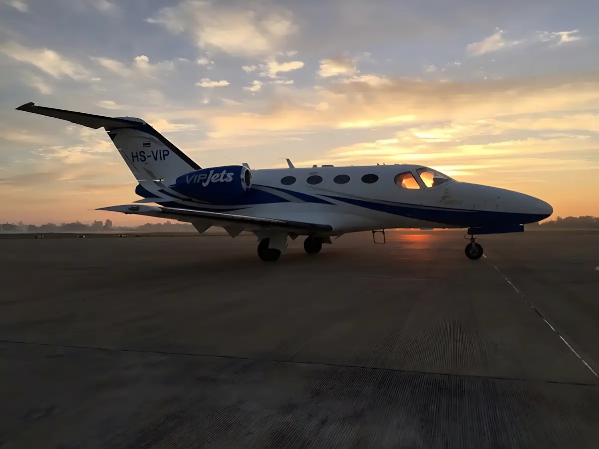 Air Charter Service HS VIP in Heho ready for take off